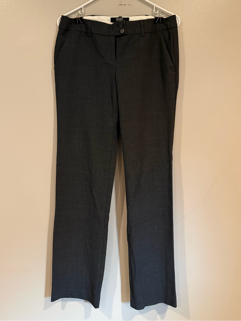 Victoria's Secret Black Tailored Straight-Leg Trousers